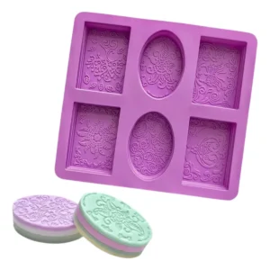 Molde de silicona jabones con diferentes diseños