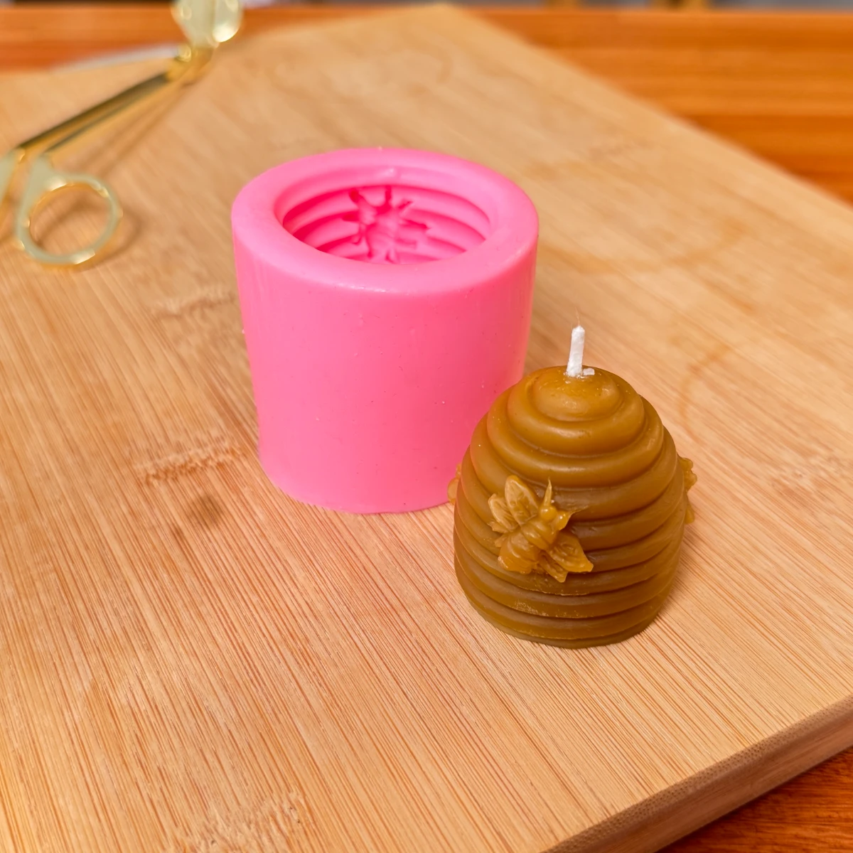 Molde de silicona panal abeja miel - Imagen 6