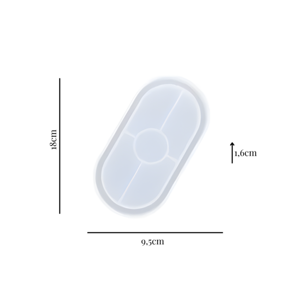 Molde de silicona bandeja resina - Imagen 2