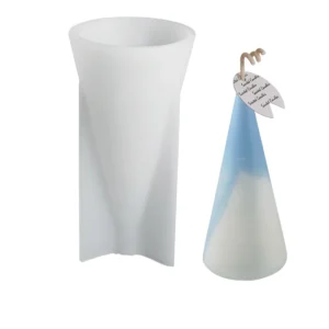 Molde de silicona cono resina velas