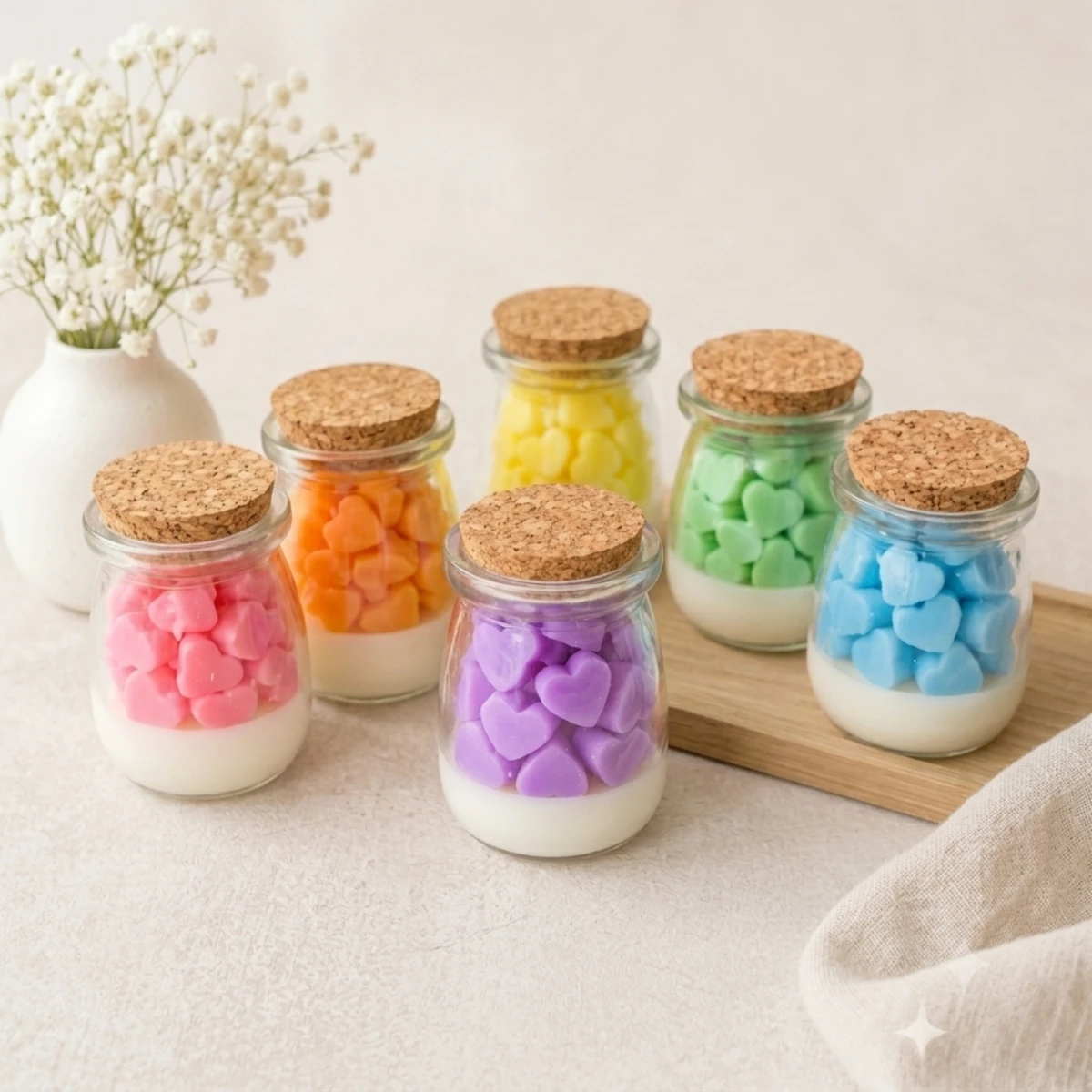 Frascos de vidrio con tapa de corcho 100ml - Imagen 7