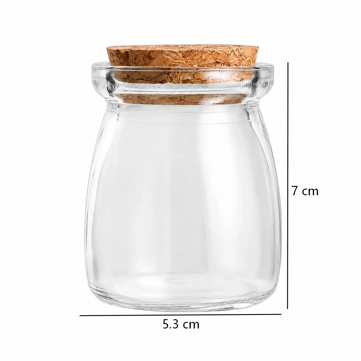 Frascos de vidrio con tapa de corcho 100ml - Imagen 2