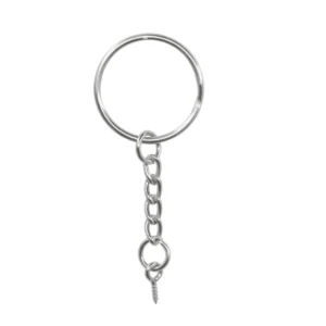 Kit De Argollas Con Cadenas Para Llaveros En Resina