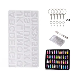 kit llaveros resina