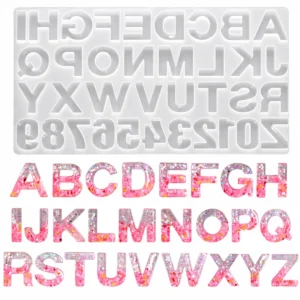 Molde de silicona abecedario y números