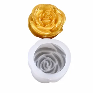 Molde rosa pequeña vela