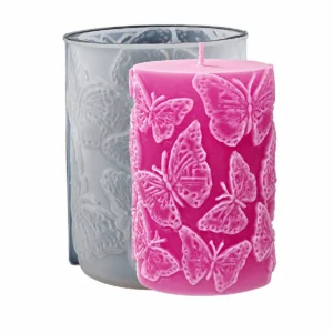 Molde de silicona mariposas vela