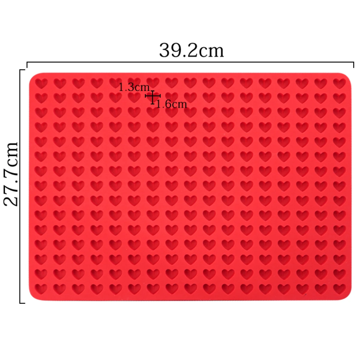 Molde de silicona 255 corazones mini plancha - Imagen 2
