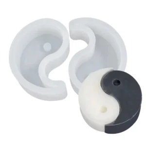 Set De 2 Moldes De Silicona Yin Yang