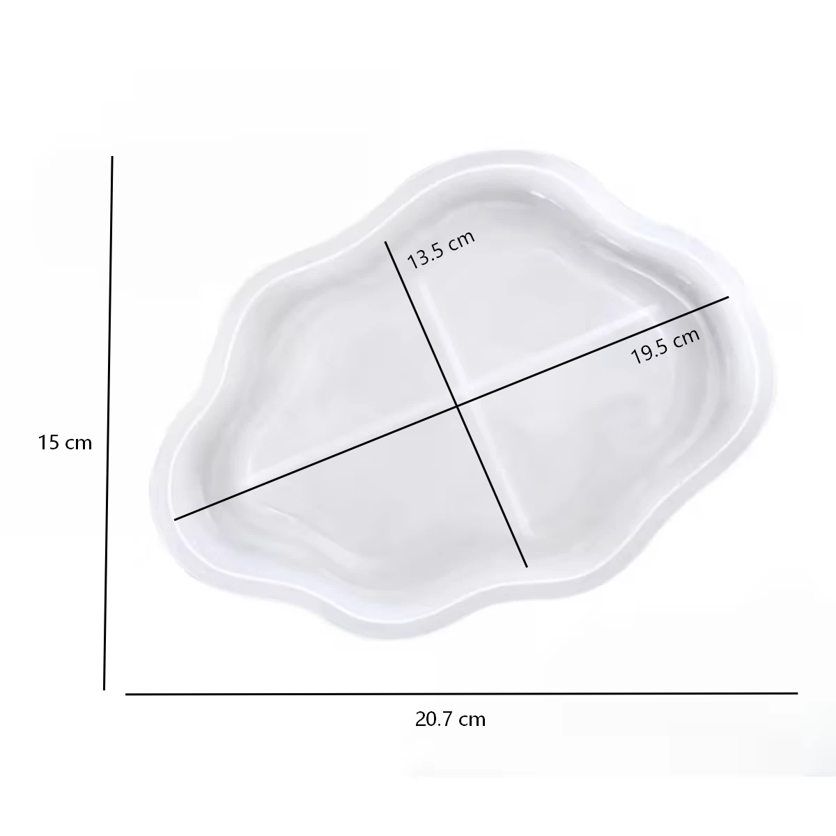 Molde de Silicona Bandeja Nube Mediana