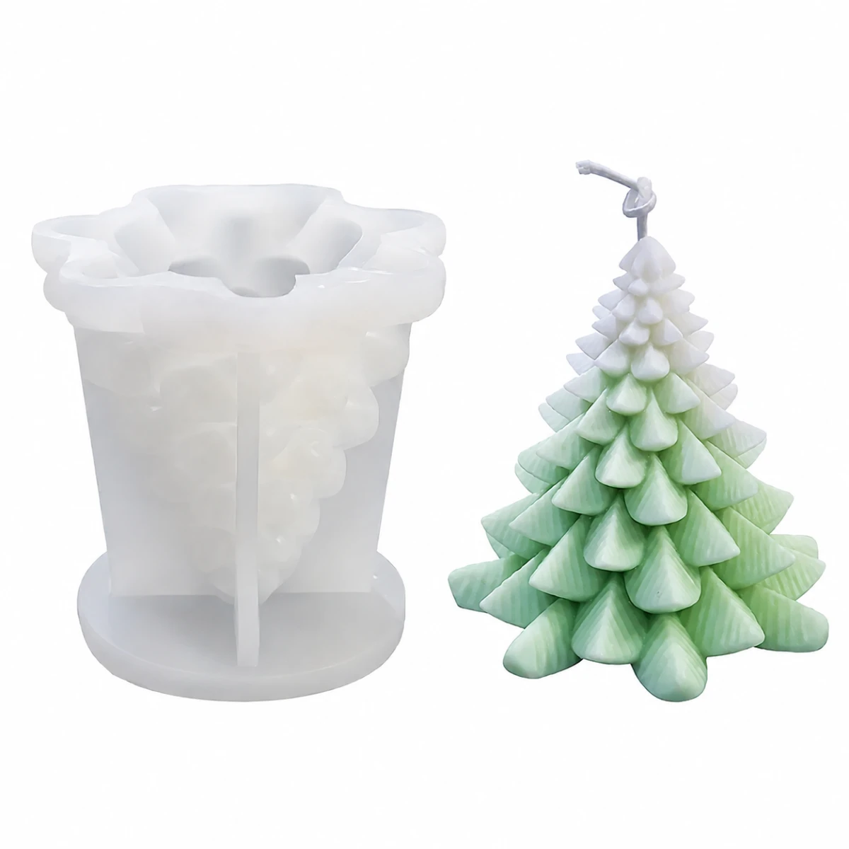 Molde árbol navideño de silicona