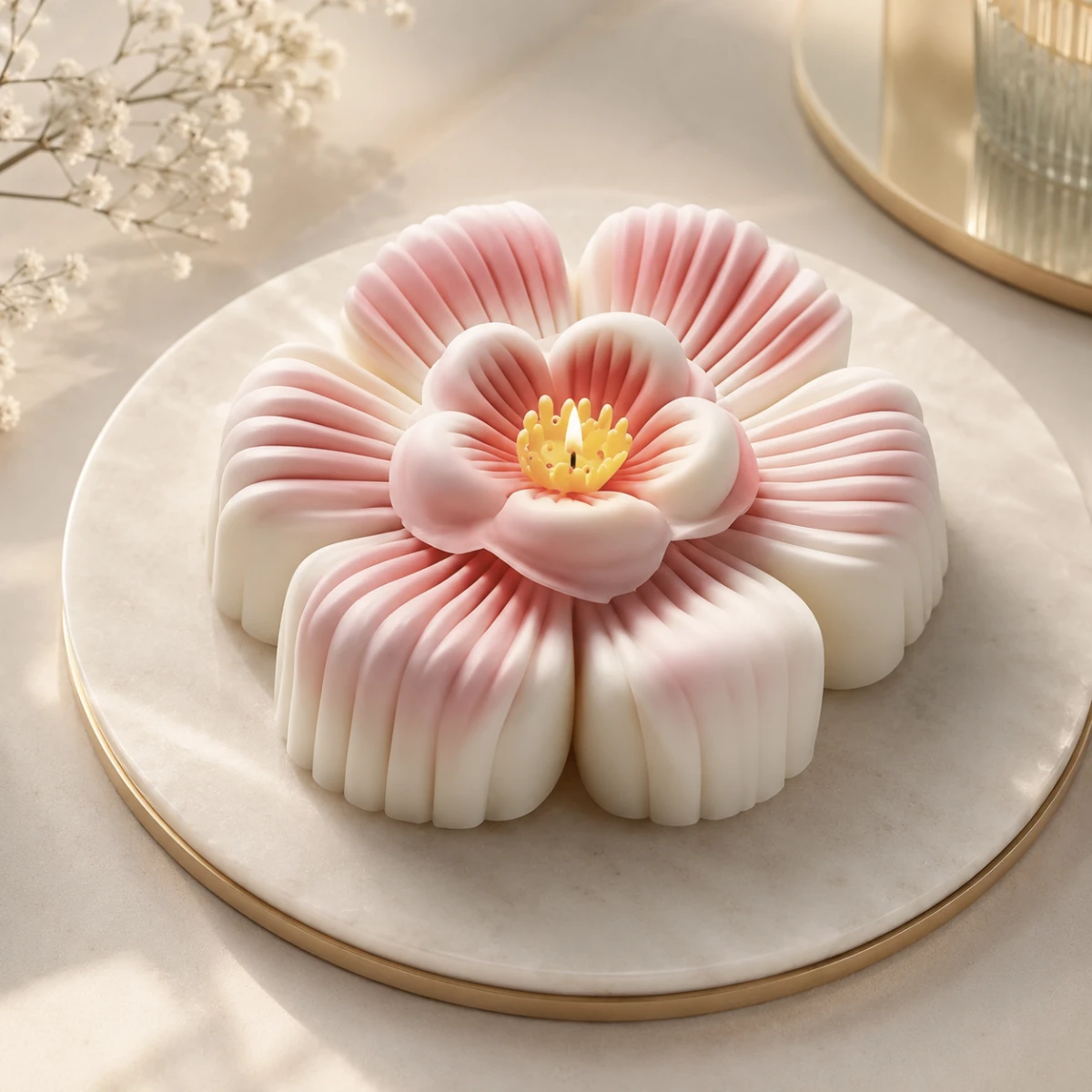 Molde de silicona flor camelia
