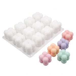 molde de silicona burbujas