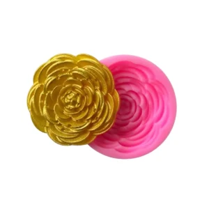 Molde de silicona flor dalia mini.
