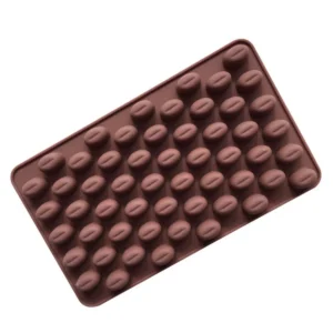Molde de silicona café granos.