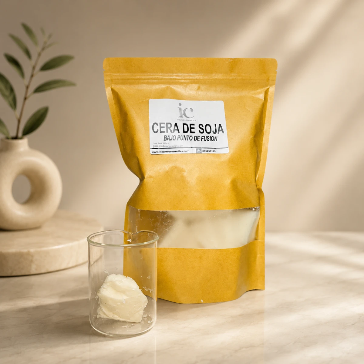 Cera de Soja Bajo Punto de Fusión Velas - Imagen 2