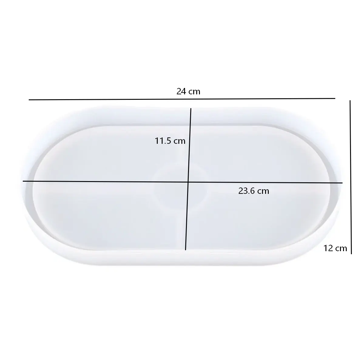 Molde silicona bandeja ovalada grande