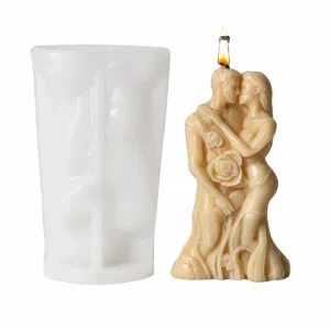 Molde de silicona pareja beso