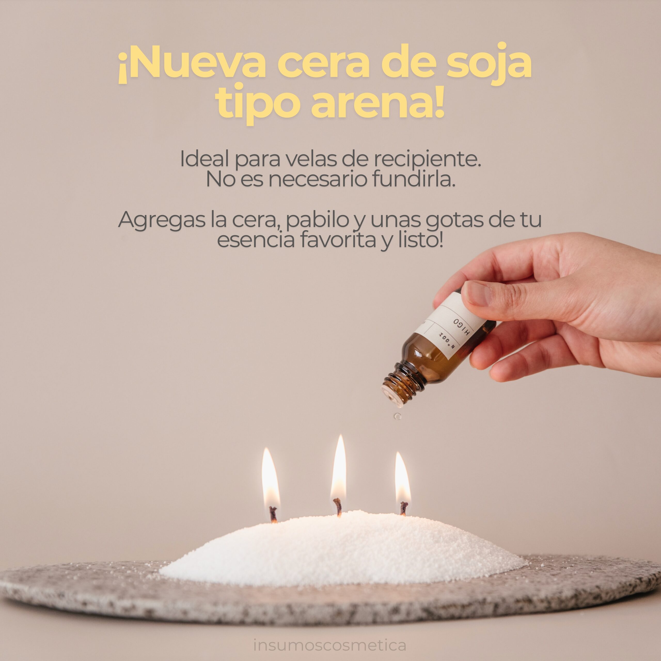 Próximamente nuevo insumo para velas