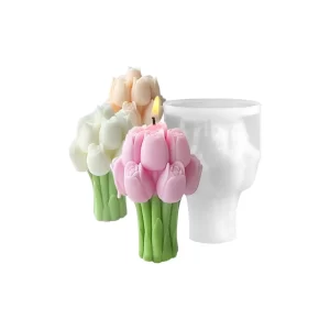 molde tulipanes