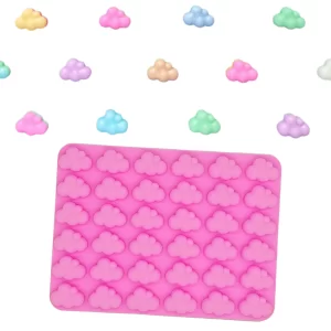 molde de silicona nubes mini