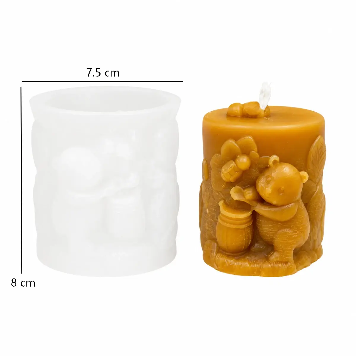 Molde de silicona oso miel