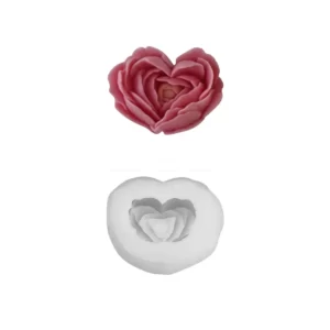 molde rosa corazon