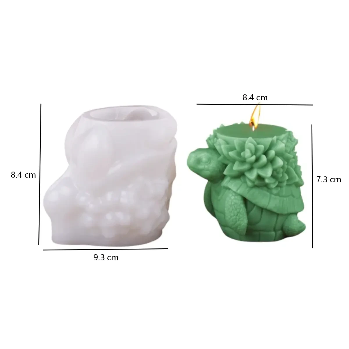 Molde tortuga de silicona
