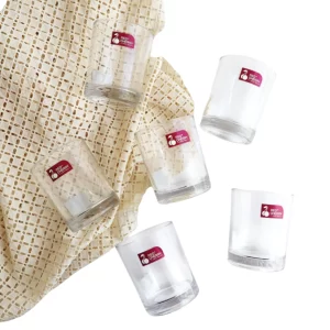 vasos de vidrio velas