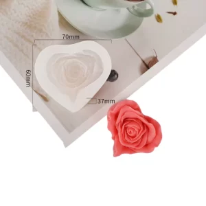 mode de silicona corazon flor