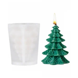 molde arbolito navideño de silicona