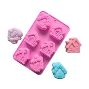 Molde De Silicona Casitas