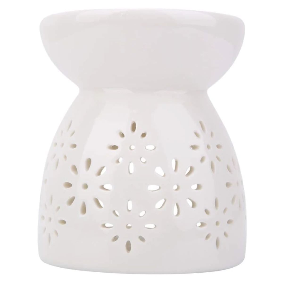 Hornito para esencias de ceramica flores.