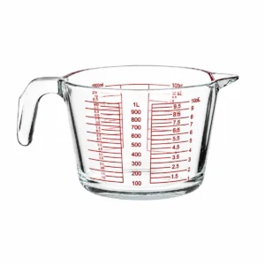 Jarra de vidrio medidora 1L