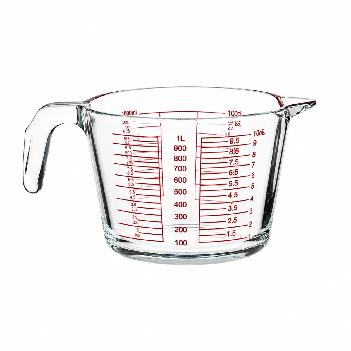 Jarra de vidrio medidora 1L