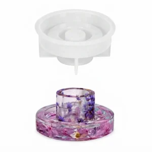 Molde de silicona candelabro portavelas