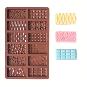 Molde de silicona chocolates barras