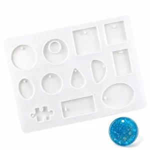 Molde de silicona multiforma para resina.