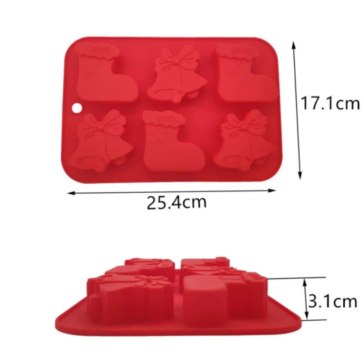 Molde silicona botas y campanas - Imagen 2