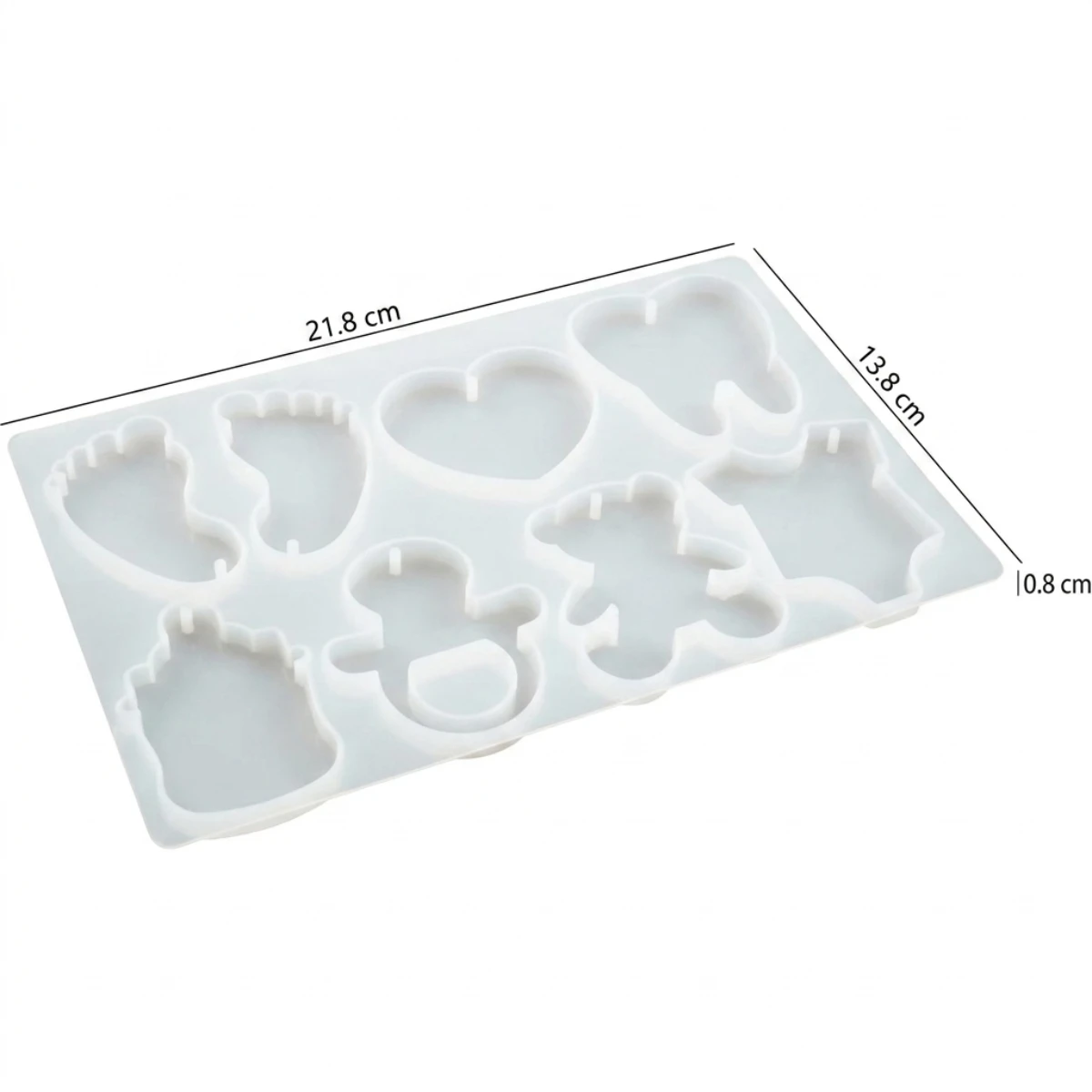 Molde de silicona llaveros bebe - Imagen 2