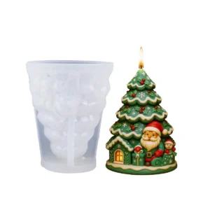 Molde De Silicona Arbol Papa Noel