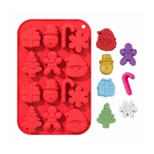 molde silicona encanto navideño