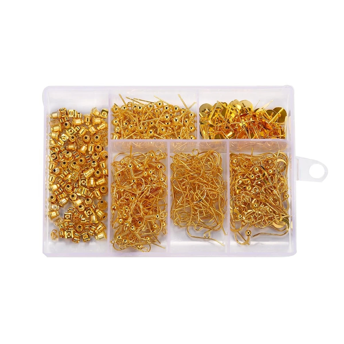 Kit de accesorios dorados para joyería - Imagen 3