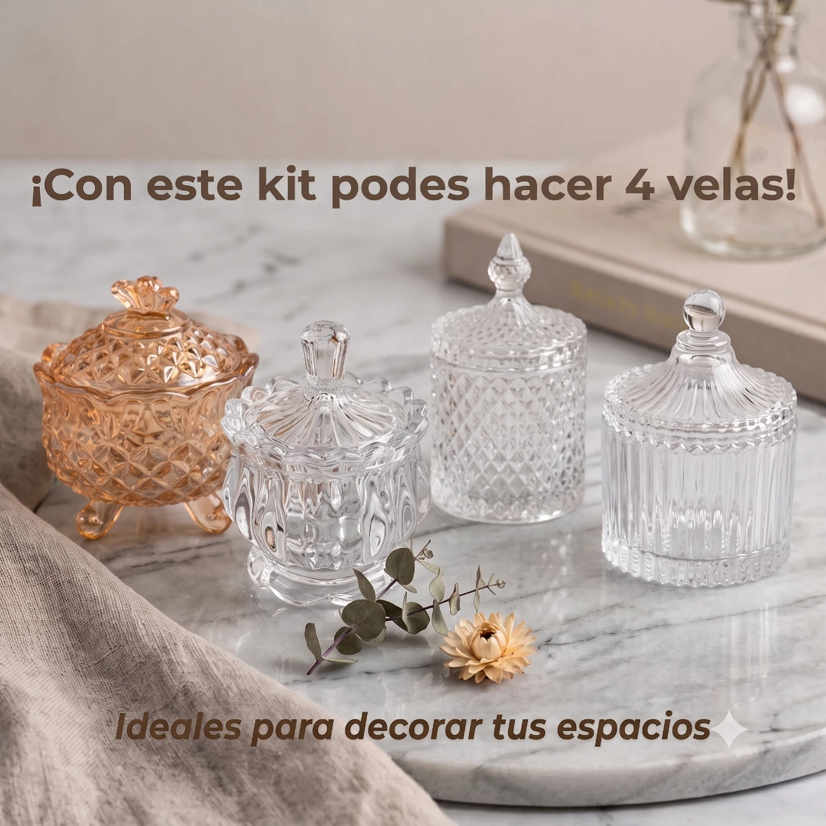 Kit inicio velas cera arena - Imagen 3