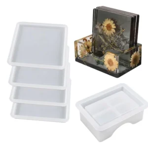 Set Moldes Posavasos Cuadrado