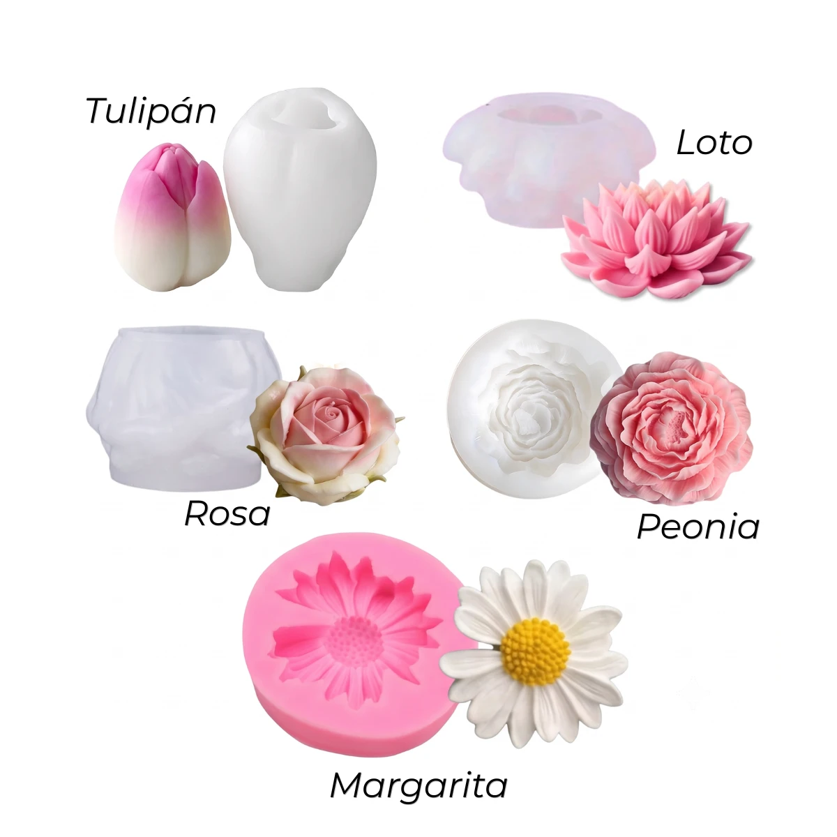 molde flor