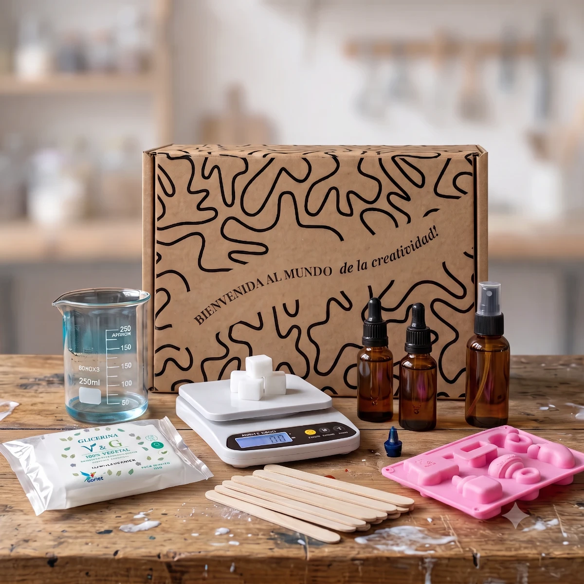 Kit inicio jabones de glicerina baby shower - Imagen 2