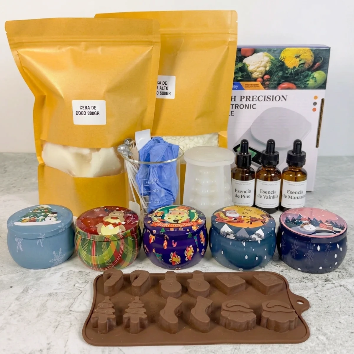 kit inicio navidad velas